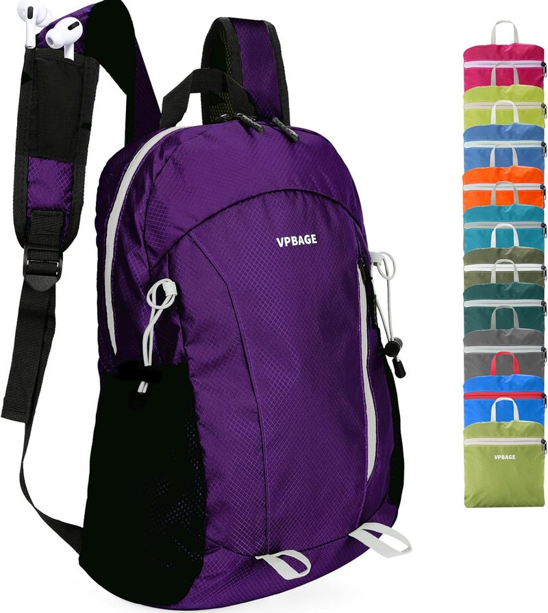 VPBAGE Store 15L Water-resistant Hiking Daypack, Small Backpack Travel Outdoor, Lightweight Day Pack with Tool Loops - Image 1